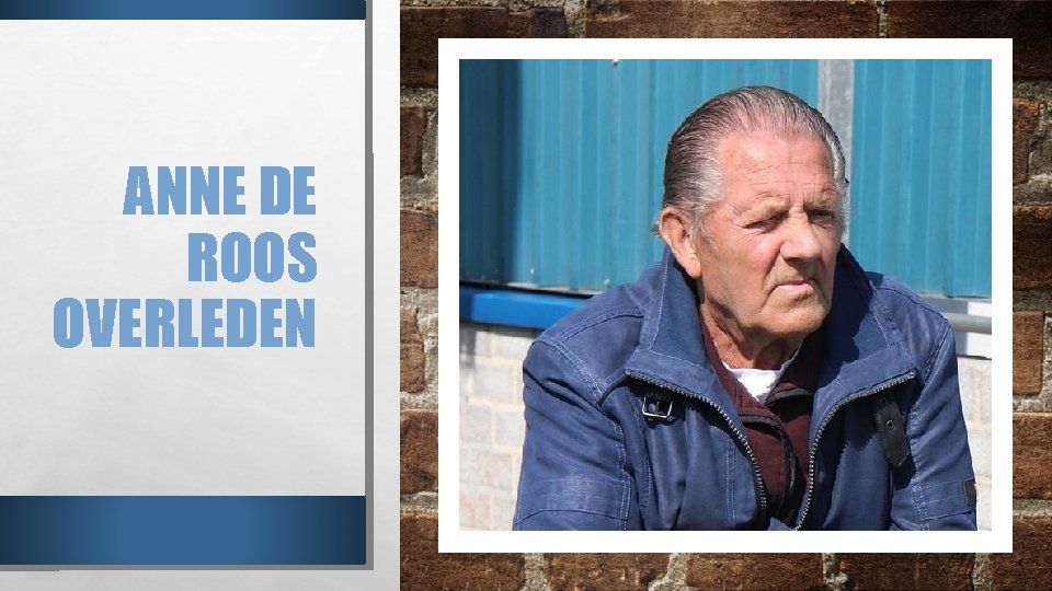 ANNE DE ROOS OVERLEDEN 