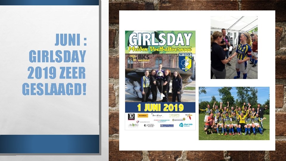 JUNI : GIRLSDAY 2019 ZEER GESLAAGD! 