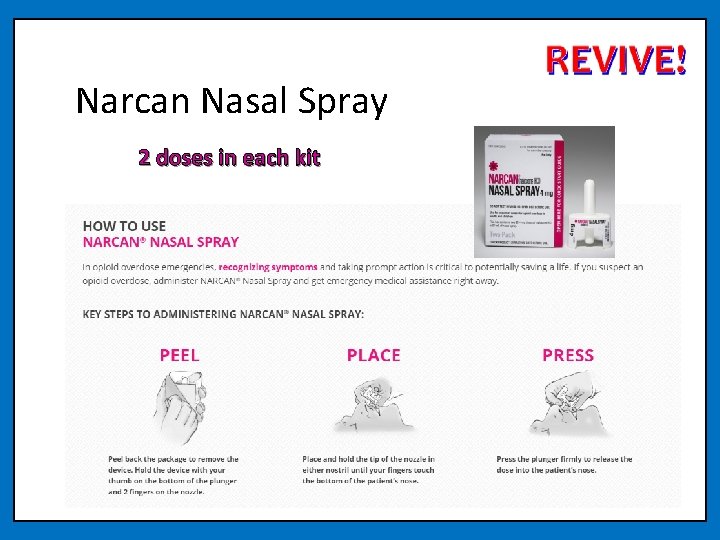 Narcan Nasal Spray 2 doses in each kit 