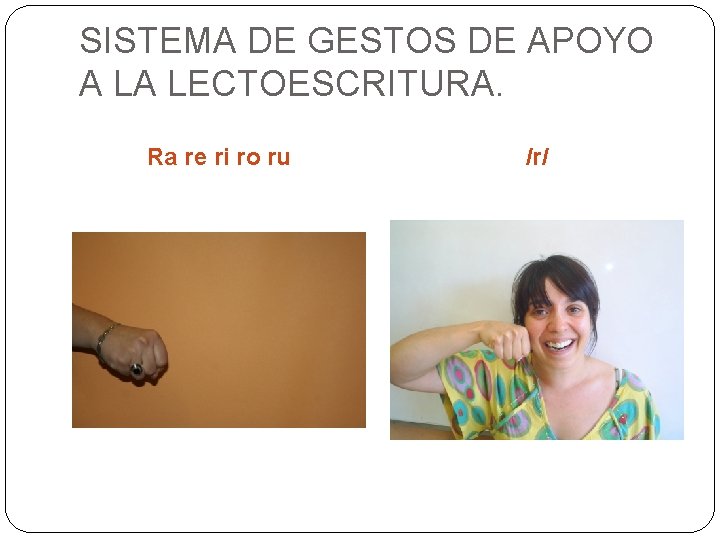 Sistema De Gestos De Apoyo A La Lectoescritura
