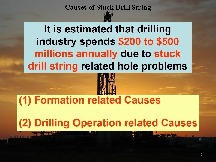 Causes of Stuck Drill String 3 