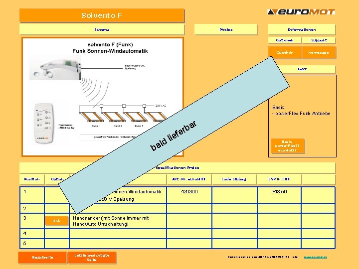 Solvento F Schema Photos Informationen Optionen Support Zubehör homepage Text Basis: - power. Flex Solvento F Schema Photos Informationen Optionen Support Zubehör homepage Text Basis: - power. Flex