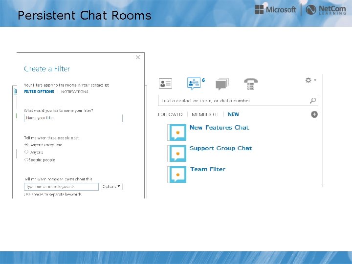 Persistent Chat Rooms 