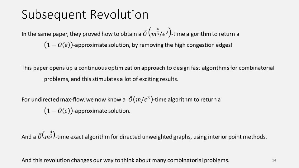 Subsequent Revolution 14 