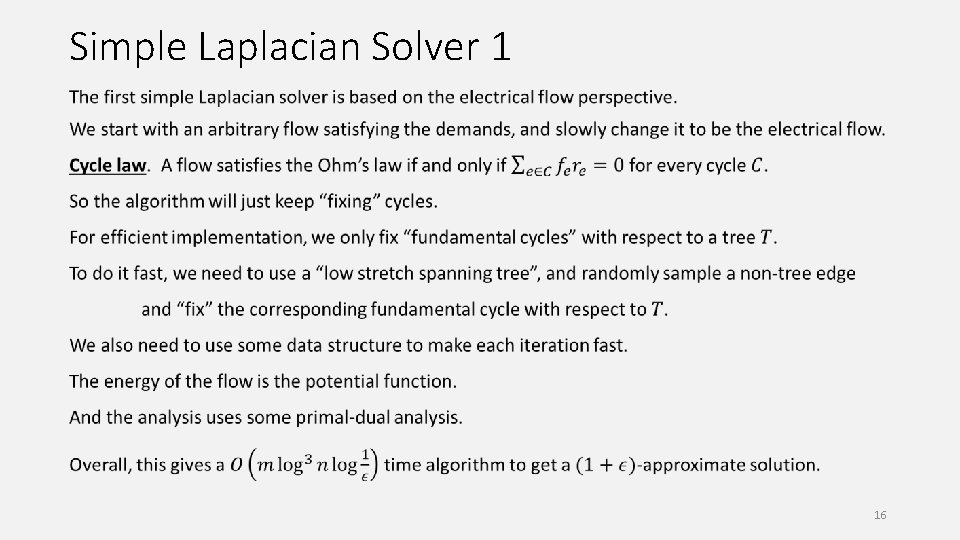 Simple Laplacian Solver 1 16 