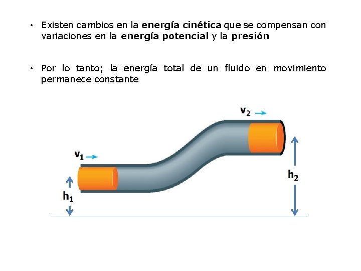  • Existen cambios en la energía cinética que se compensan con variaciones en