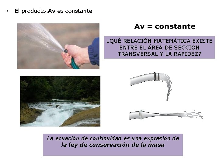  • El producto Av es constante ¿QUÉ RELACIÓN MATEMÁTICA EXISTE ENTRE EL ÁREA