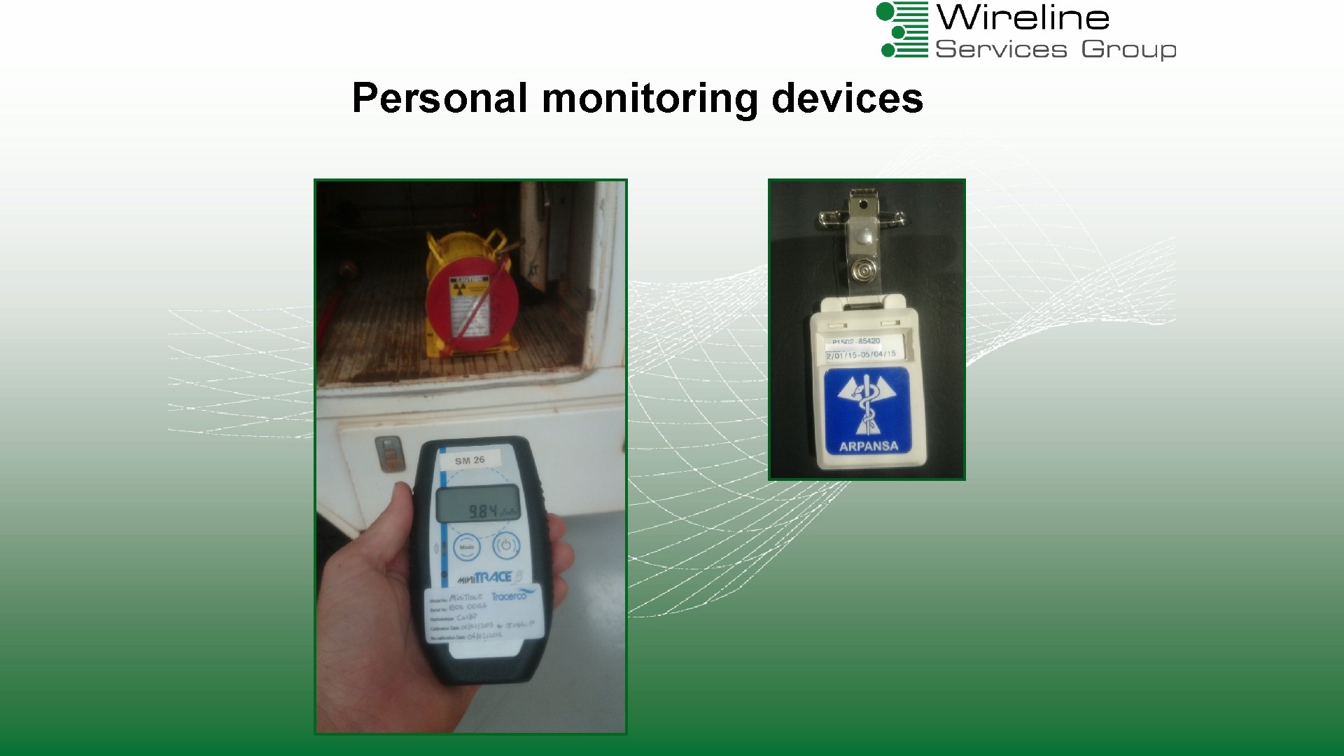 Personal monitoring devices 