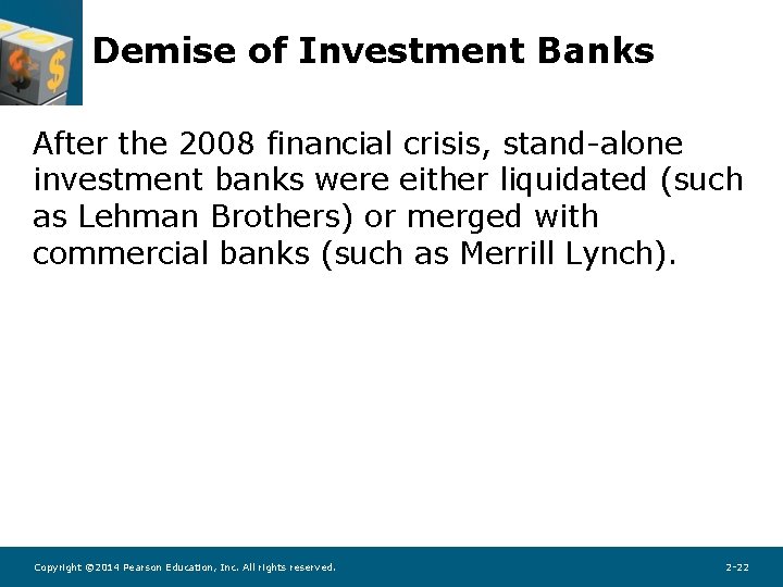 Demise of Investment Banks After the 2008 financial crisis, stand-alone investment banks were either Demise of Investment Banks After the 2008 financial crisis, stand-alone investment banks were either