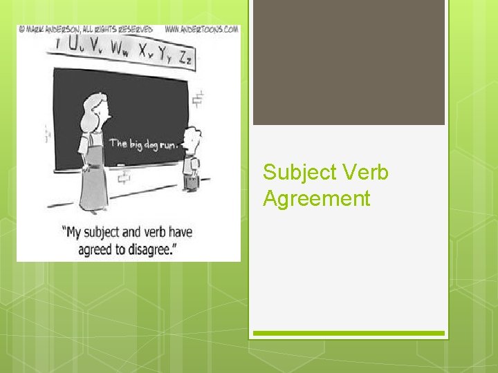 Subject Verb Agreement 