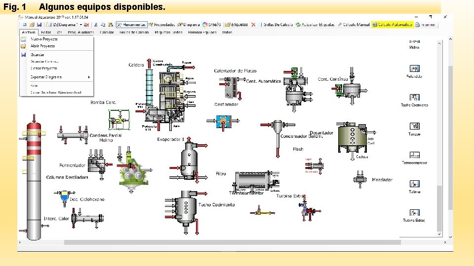 Fig. 1 Algunos equipos disponibles. Fig. 1 Algunos equipos disponibles.