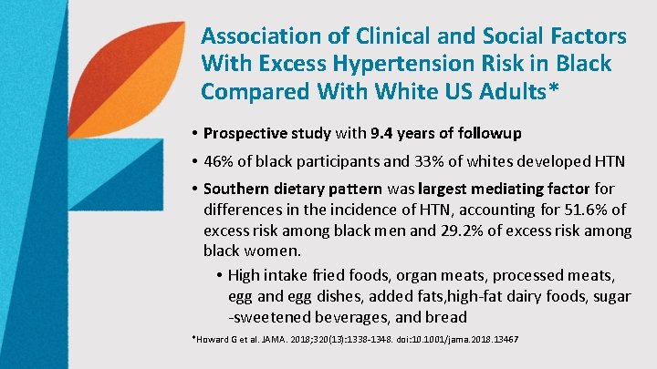 Association of Clinical and Social Factors With Excess Hypertension Risk in Black Compared With