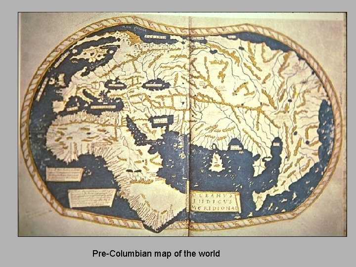 Pre-Columbian map of the world 