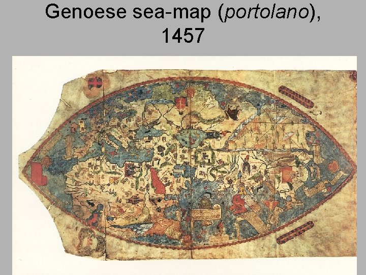 Genoese sea-map (portolano), 1457 