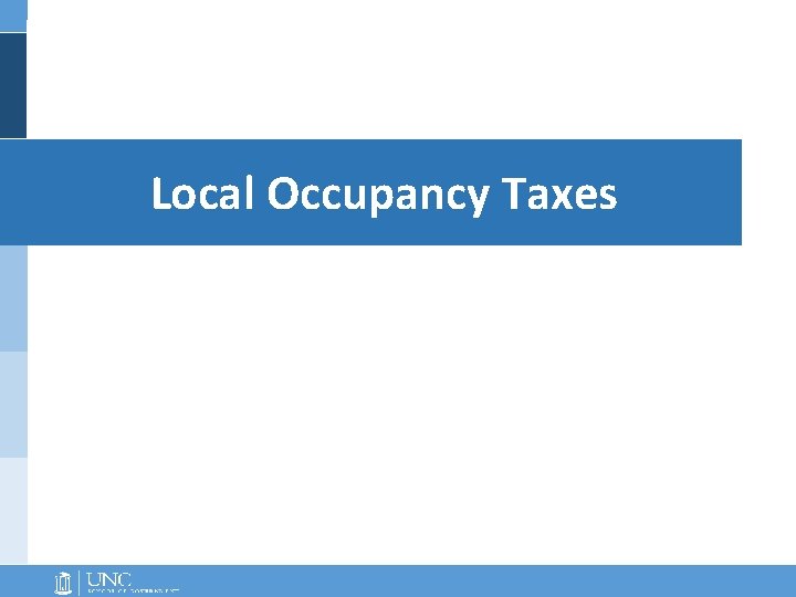 Local Occupancy Taxes 