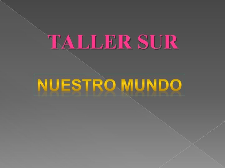 TALLER SUR 