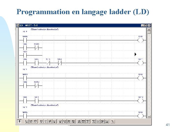 Programmation en langage ladder (LD) 41 