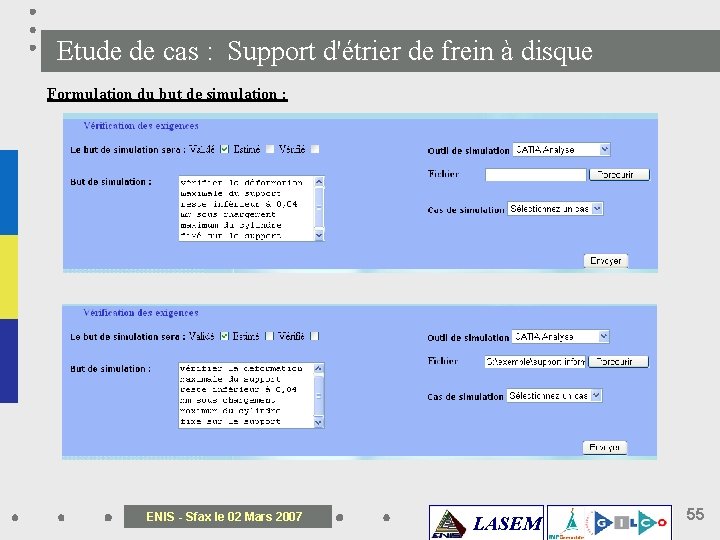 Etude de cas : Support d'étrier de frein à disque Formulation du but de