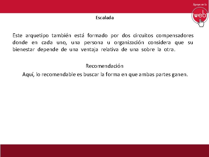 Escalada Este arquetipo también está formado por dos circuitos compensadores donde en cada uno,