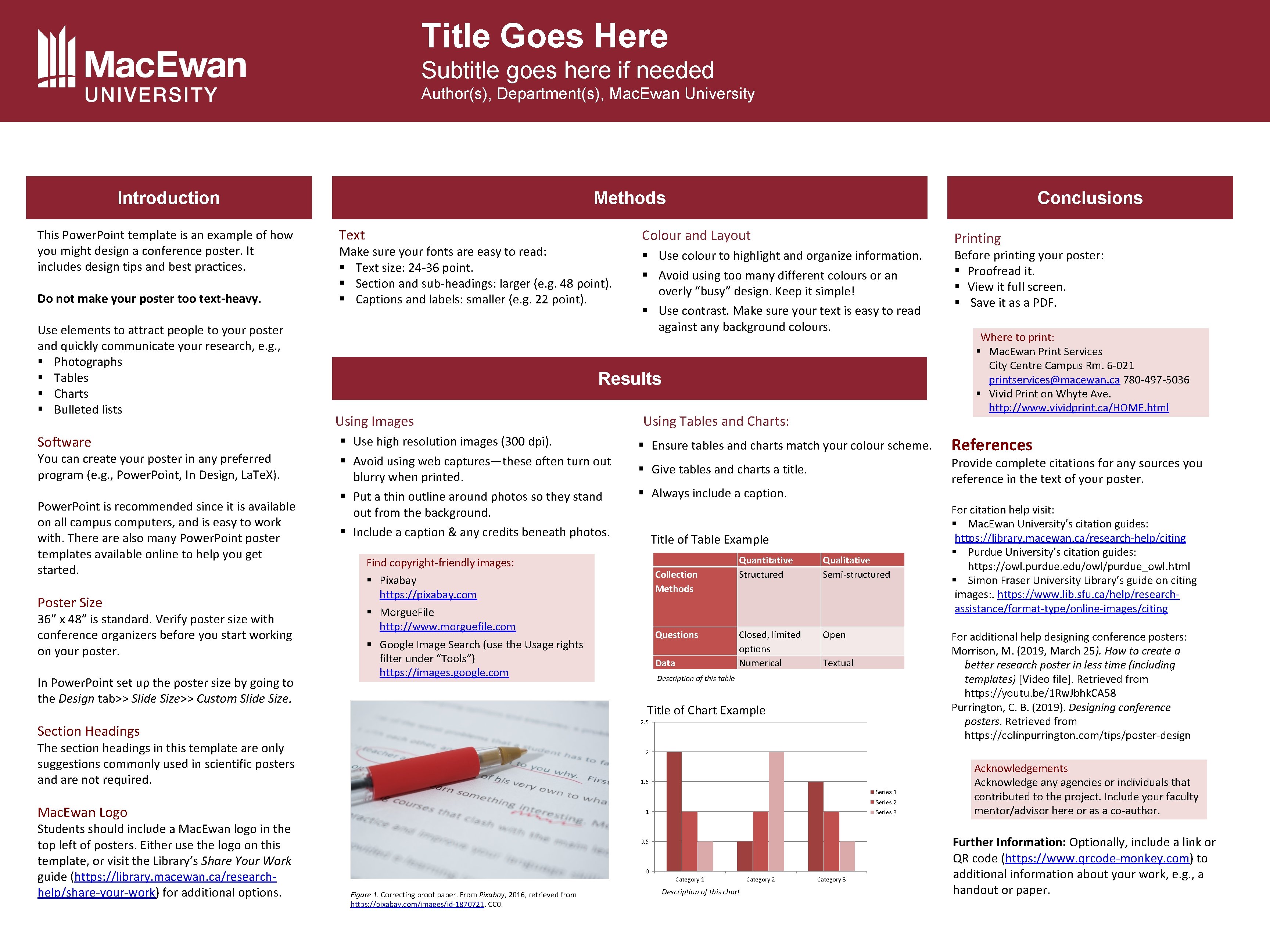 Title Goes Here Subtitle goes here if needed Author(s), Department(s), Mac. Ewan University Introduction