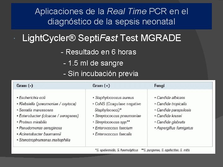 Aplicaciones de la Real Time PCR en el diagnóstico de la sepsis neonatal Light.