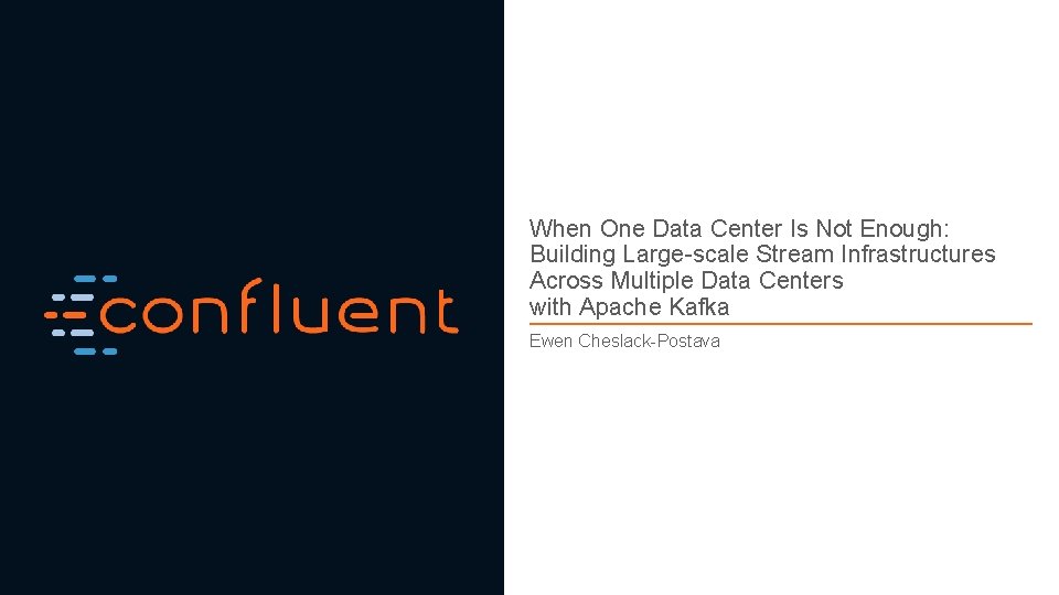 When One Data Center Is Not Enough: Building Large-scale Stream Infrastructures Across Multiple Data