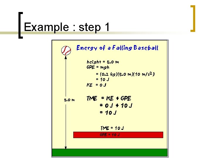 Example : step 1 