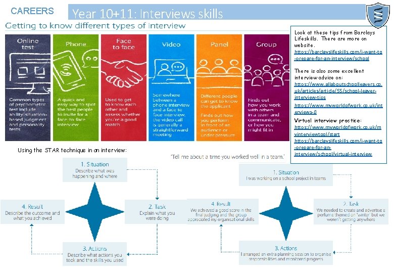 Interview 11 Plus Examples CAREERS Year 1011 Interviews skills Look at these