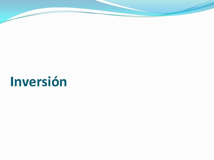 Inversión 