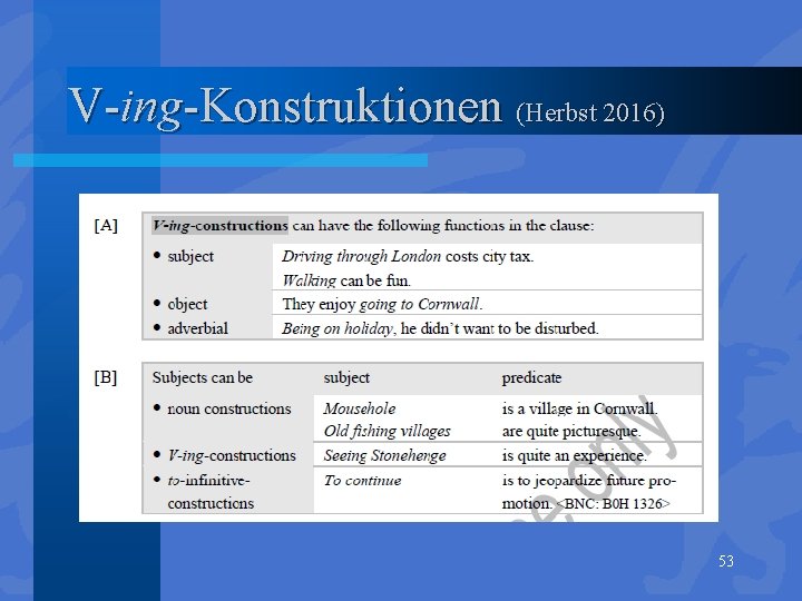 V-ing-Konstruktionen (Herbst 2016) 53 