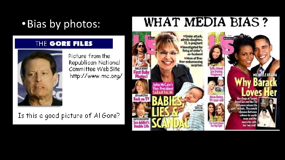  • Bias by photos: 