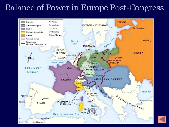 Balance of Power in Europe Post-Congress 