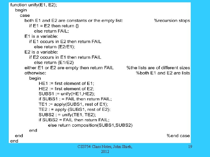 CS 3754 Class Notes, John Shieh, 2012 19 