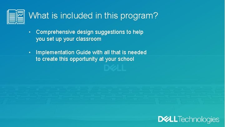 What is included in this program? • Comprehensive design suggestions to help you set What is included in this program? • Comprehensive design suggestions to help you set