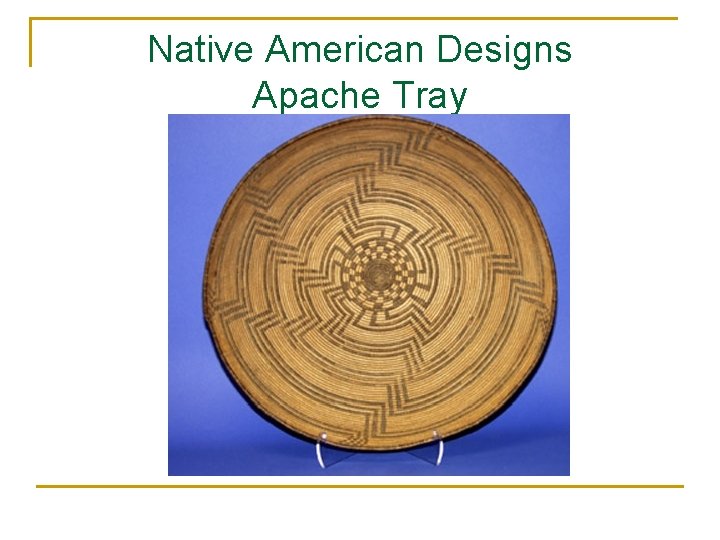 Native American Designs Apache Tray 