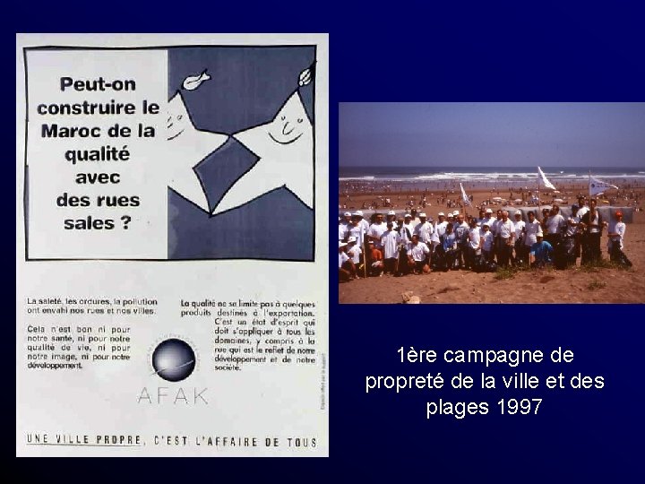 1ère campagne de propreté de la ville et des plages 1997 