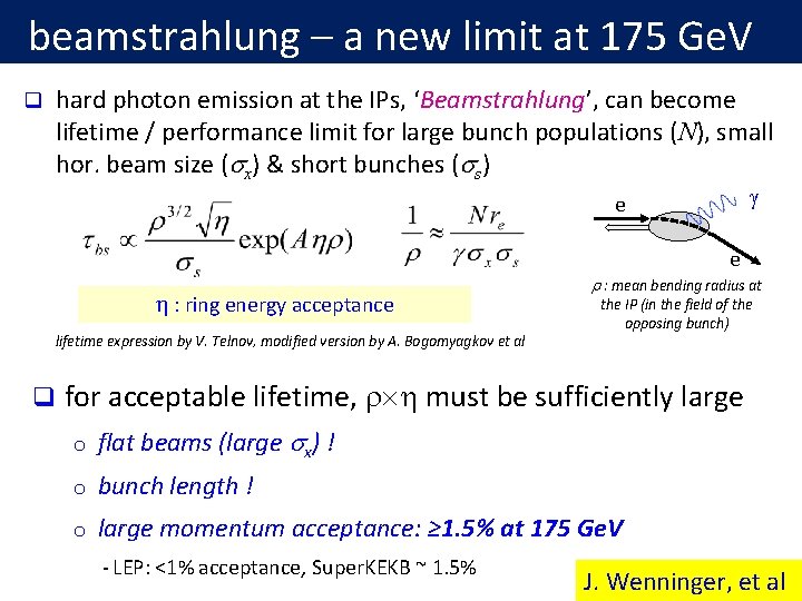 beamstrahlung – a new limit at 175 Ge. V q hard photon emission at