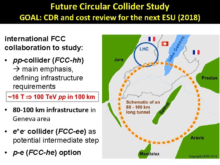 Future Circular Collider Study GOAL: CDR and cost review for the next ESU (2018)