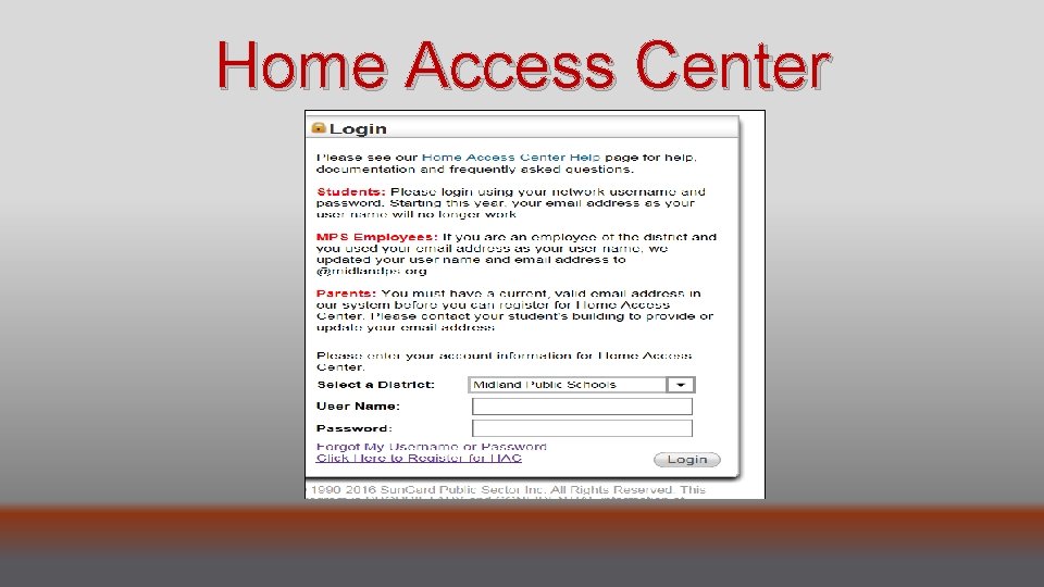 Home Access Center 