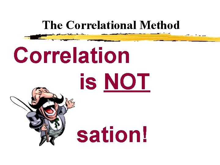 The Correlational Method Correlation is NOT Causation! Copyright © Allyn & Bacon 2002 