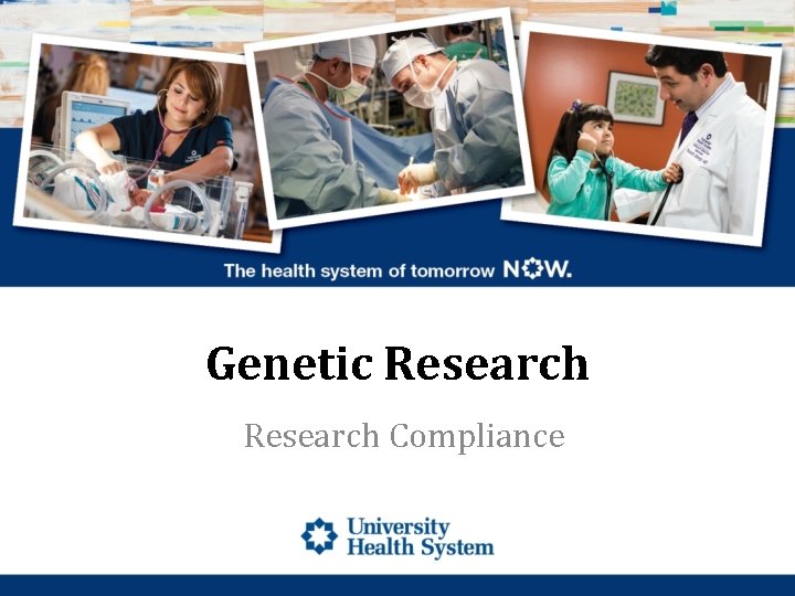 Genetic Research Compliance 