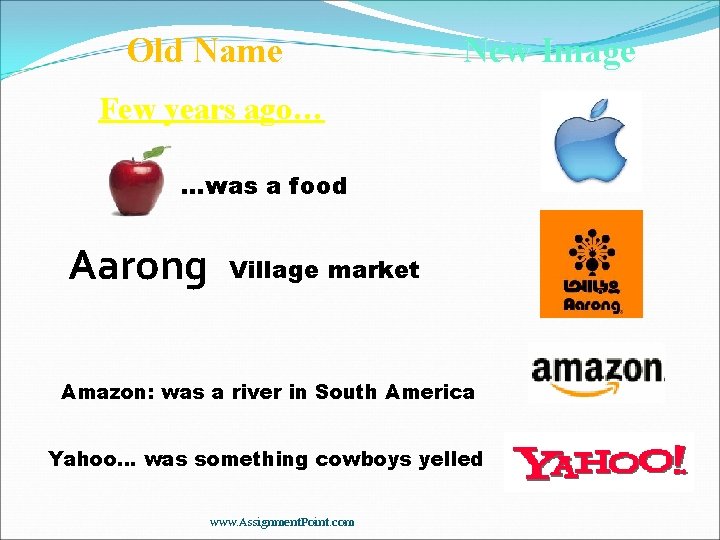 Old Name New Image Few years ago… …was a food Aarong Village market Amazon: