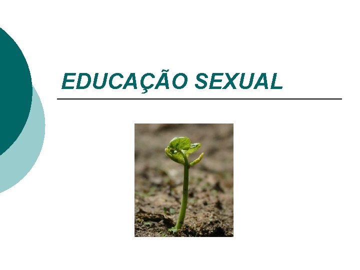 EDUCAÇÃO SEXUAL 