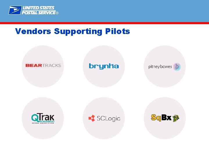 ® Vendors Supporting Pilots 