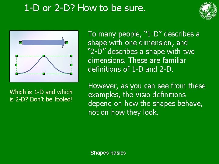 1 -D or 2 -D? How to be sure. To many people, “ 1