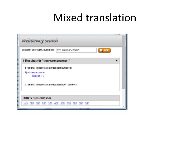 Mixed translation 