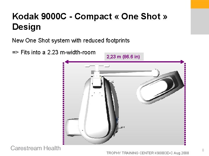 Kodak 9000 C - Compact « One Shot » Design New One Shot system