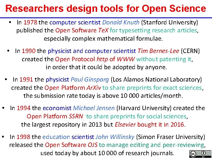 Researchers design tools for Open Science • In 1978 the computer scientist Donald Knuth