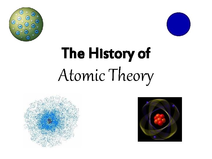 The History of Atomic Theory 