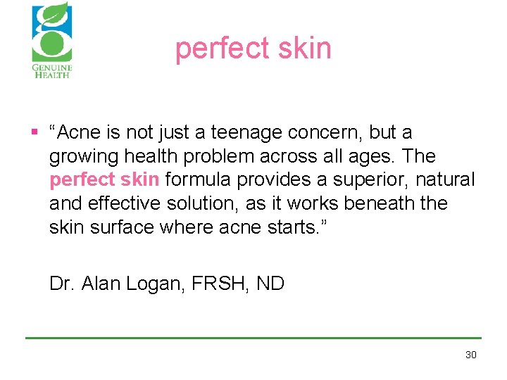 perfect skin § “Acne is not just a teenage concern, but a growing health perfect skin § “Acne is not just a teenage concern, but a growing health